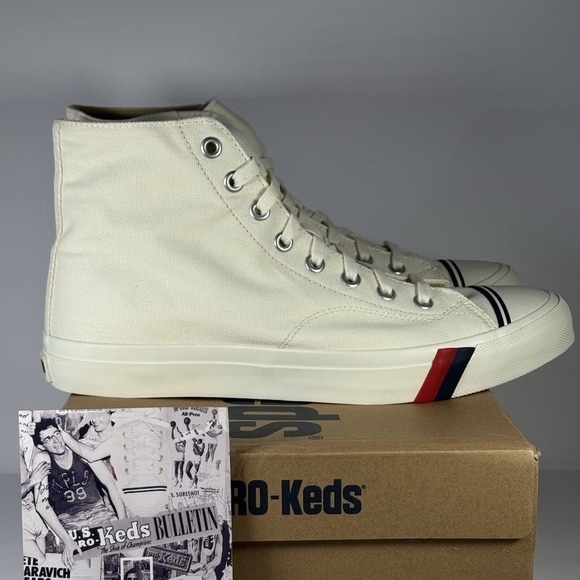 Keds Other - PRO-Keds Royal Hi Classic Sneakers "White" (Off-White)‎ Men's US 13 - PK54477
